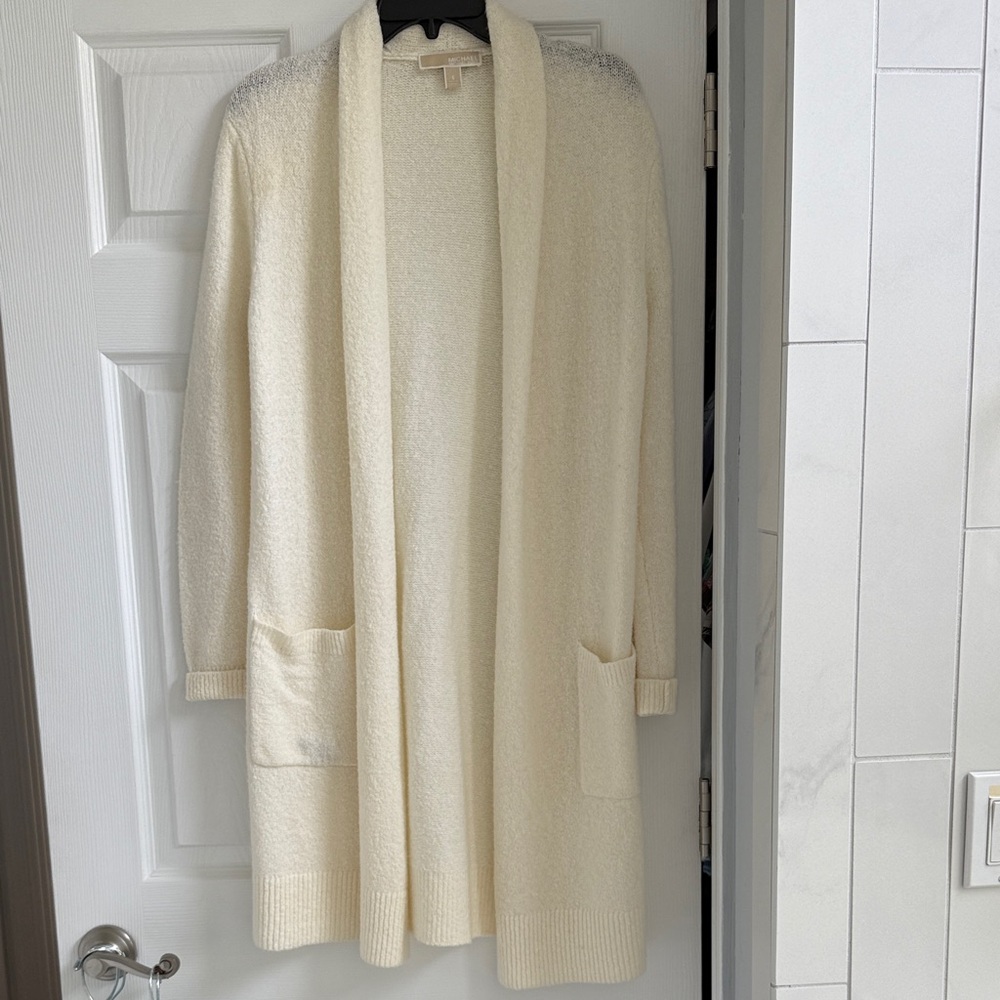 Michael Kors Cream Knit Cardigan